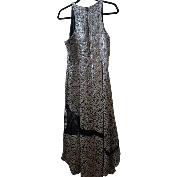 Sachin + Babi Metallic Silver Formal Gown - Picture 3 of 5